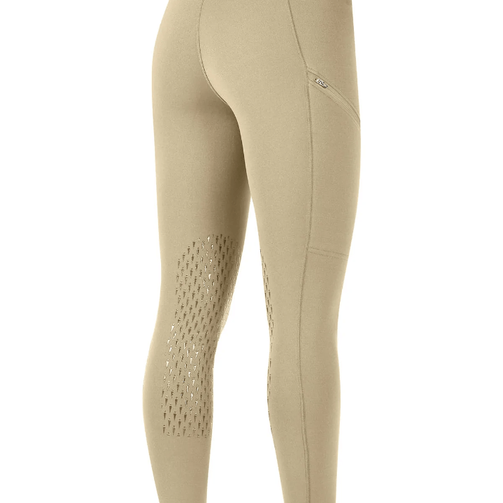 Kerrits Juniors Powerstretch Pocket Knee Patch Tight - Tan