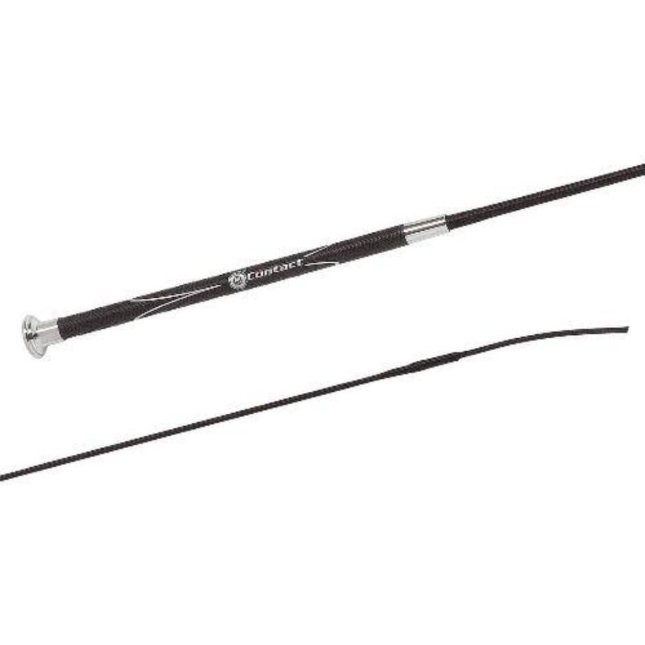 Fleck Contact Dressage Whip - Black