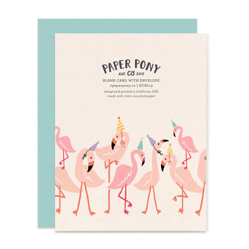 Flamingo Gang Birthday Card