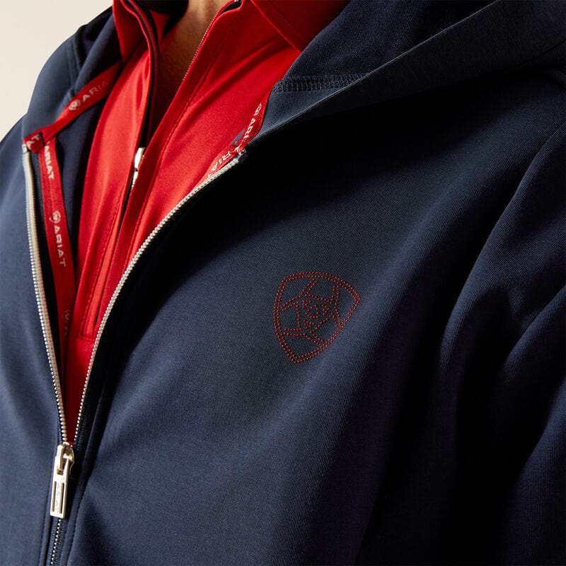 Ariat Men's Antez T Full Zip Hoodie - Navy