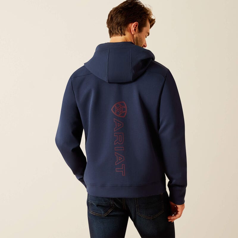Ariat Men's Antez T Full Zip Hoodie - Navy