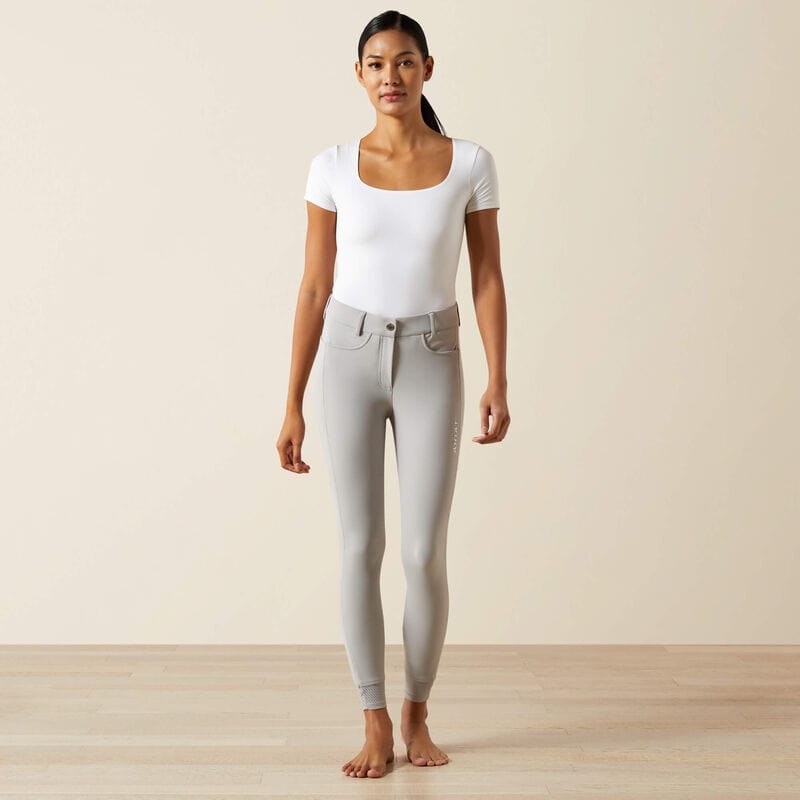 Ariat Tri Factor NT Knee Grip Breech - Show Grey