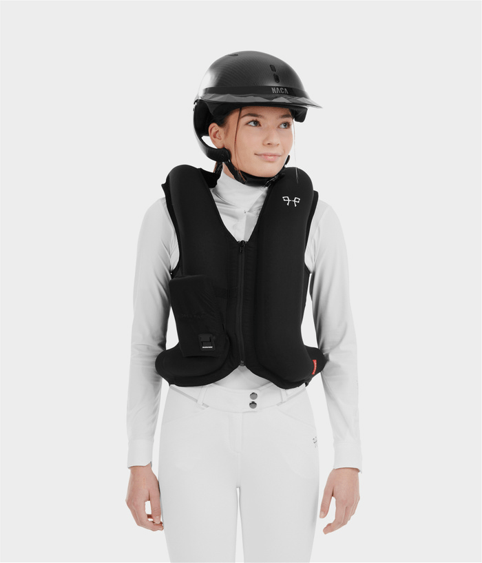 Horse Pilot Twist'Air 2.0 Airbag Vest - Junior's Sizing - Black