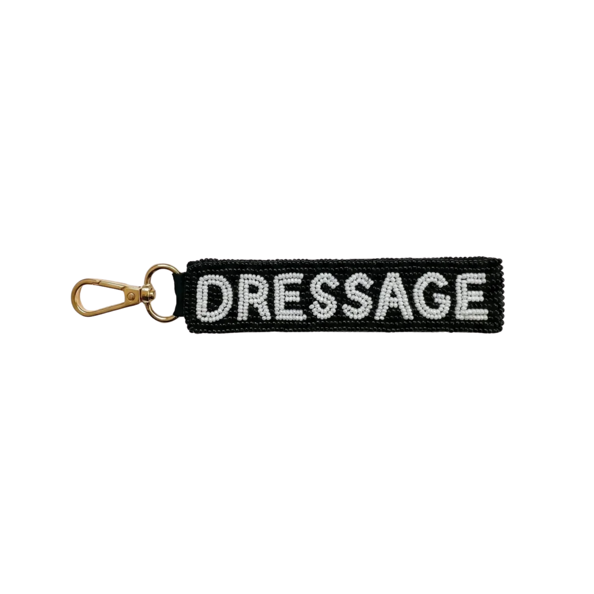 Tucker Tweed Beaded Bag Charm/Keychain - Dressage