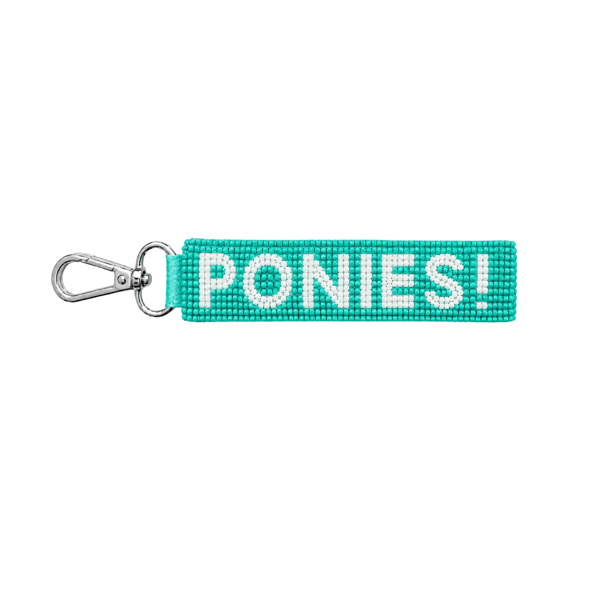 Tucker Tweed Beaded Bag Charm/Keychain - Ponies!