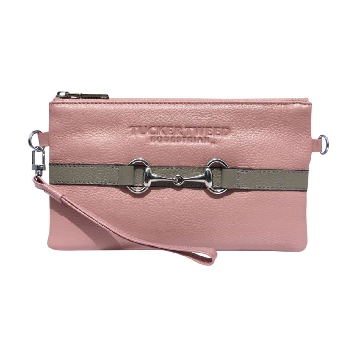 Tucker Tweed Wellington Wristlet - Rose