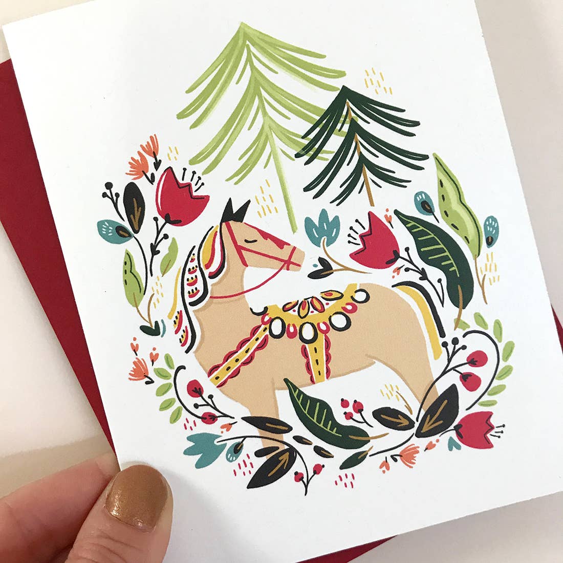 Dala Winter Pony Card