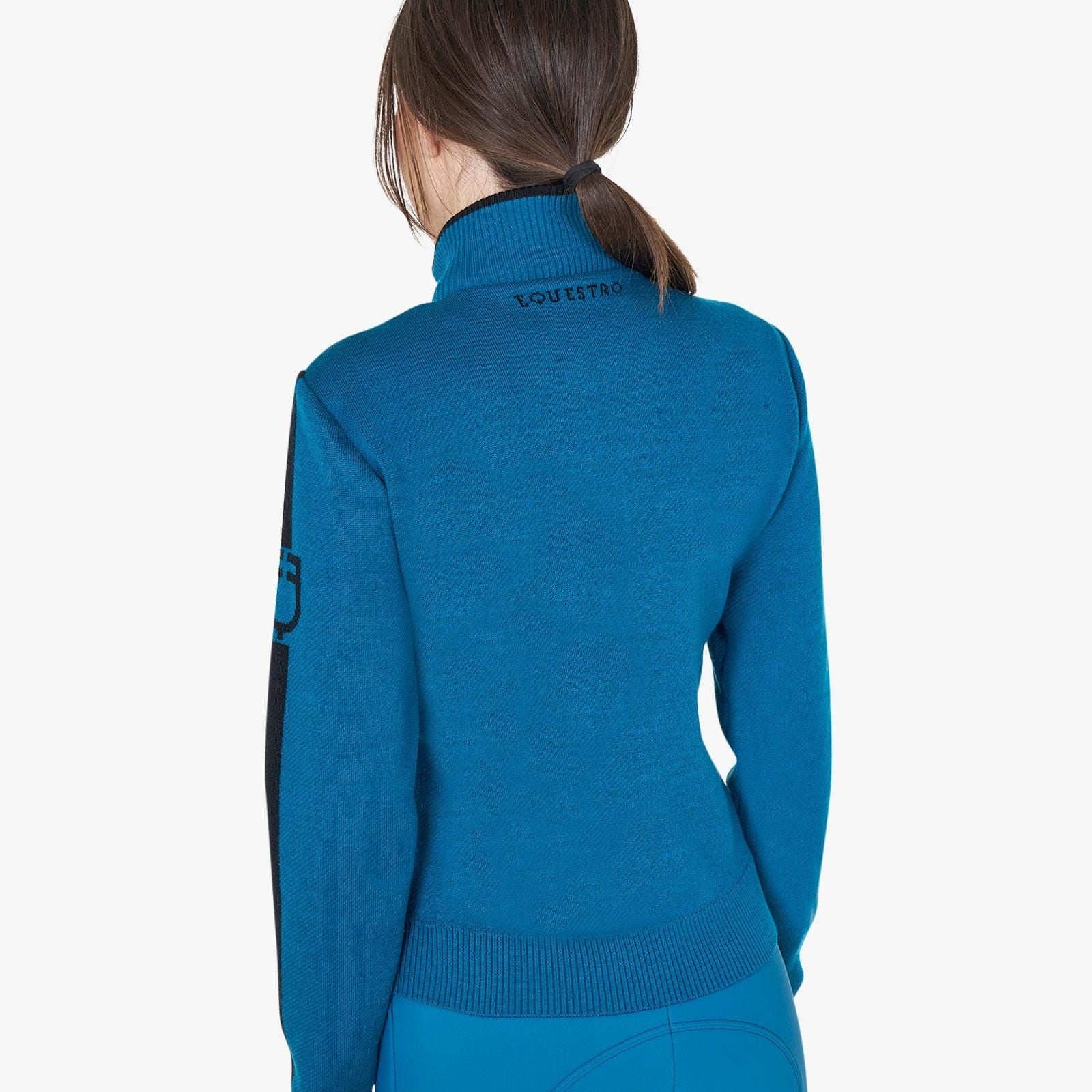 Equestro Women's Jacket in Nylon and Knit with Zip