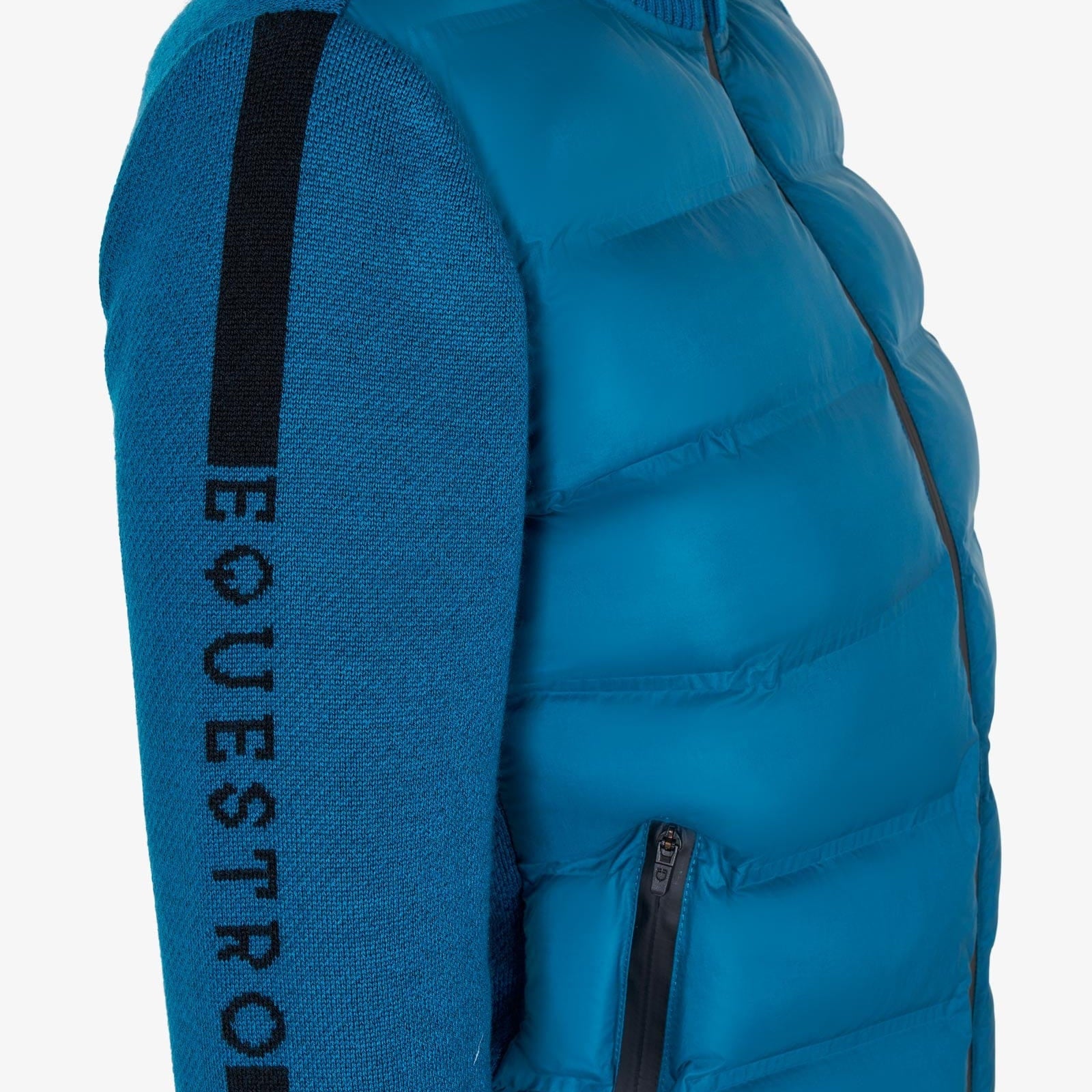 Equestro Women's Jacket in Nylon and Knit with Zip