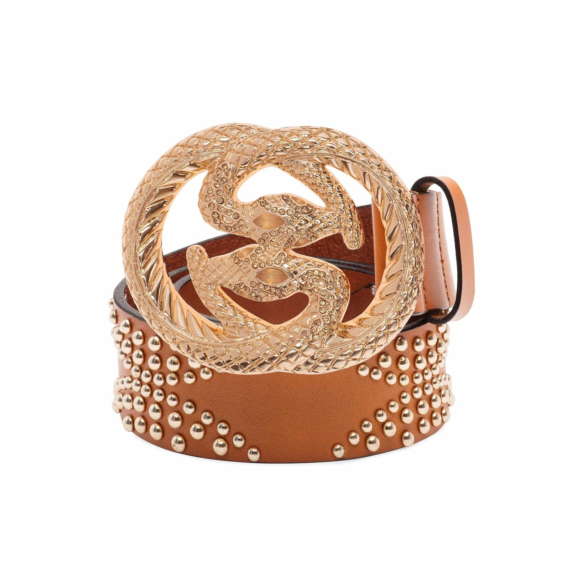 Snake Glam Leather Belt