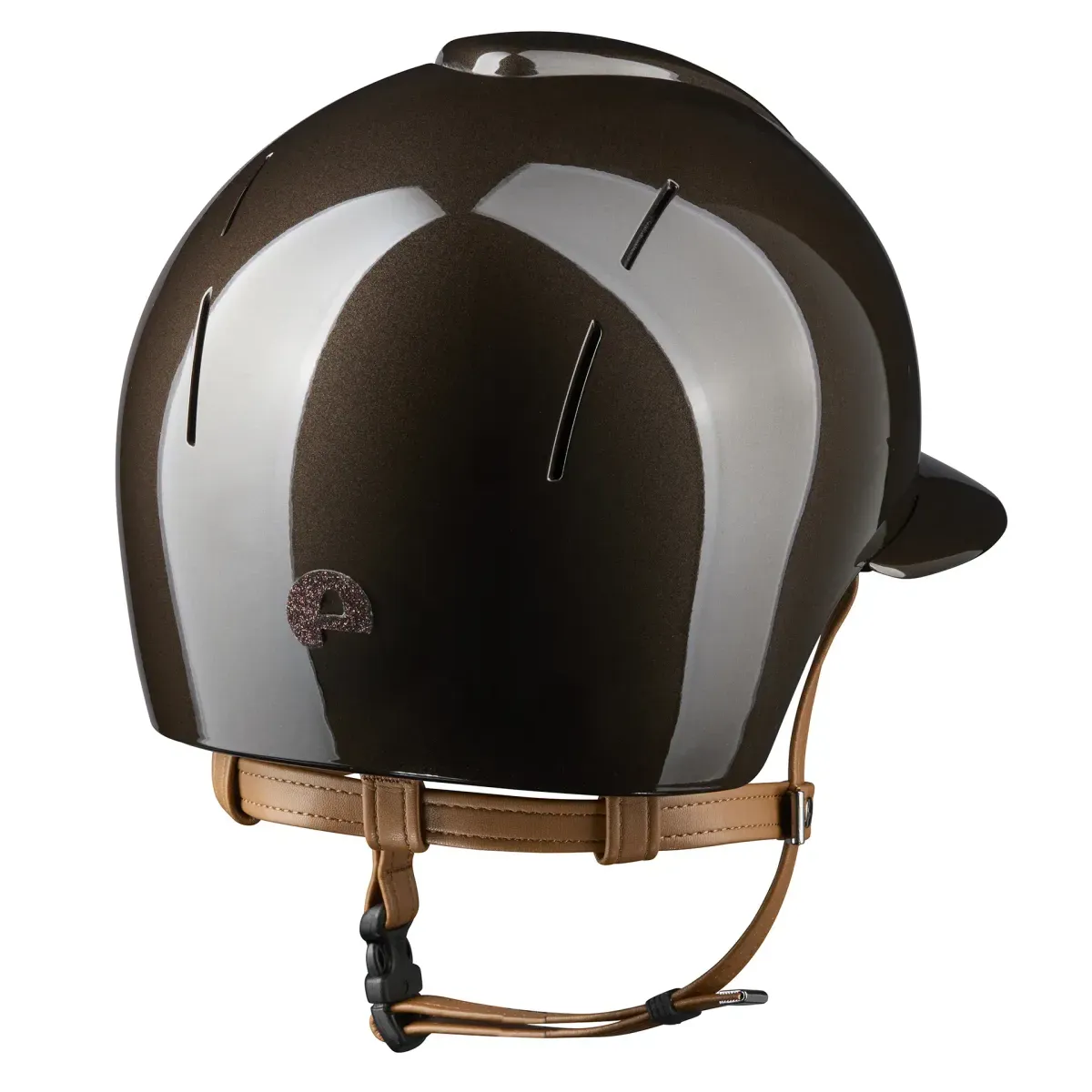 KEP Smart Nova Metal Polish/Star Brown with Beige Chinstrap and Polo Brim