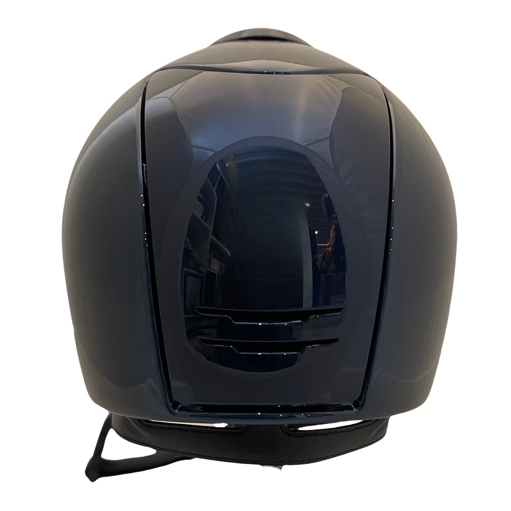 KEP Cromo 2.0 Shine Blue with Chrome Frame Helmet