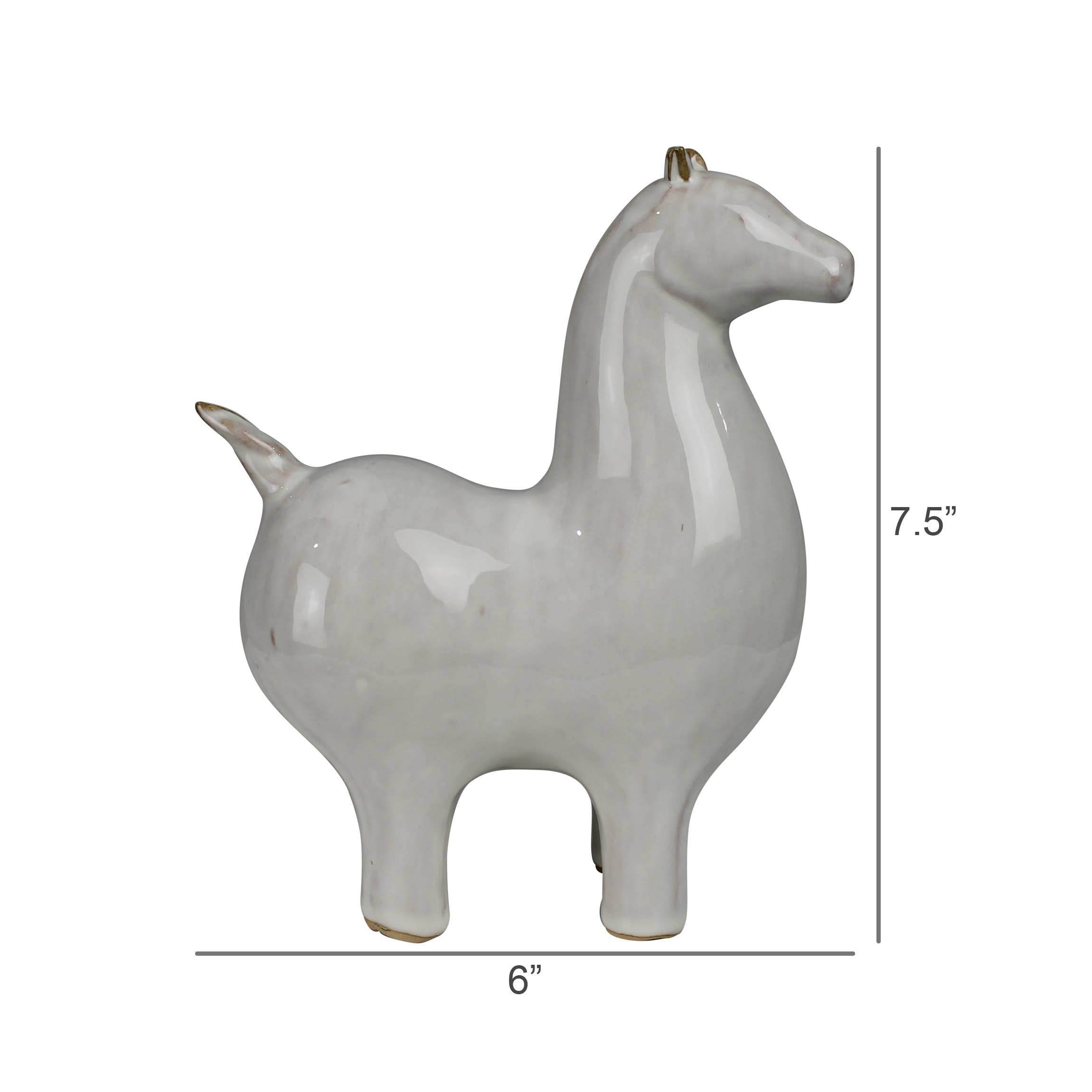 Whimsical Ceramic Horse
