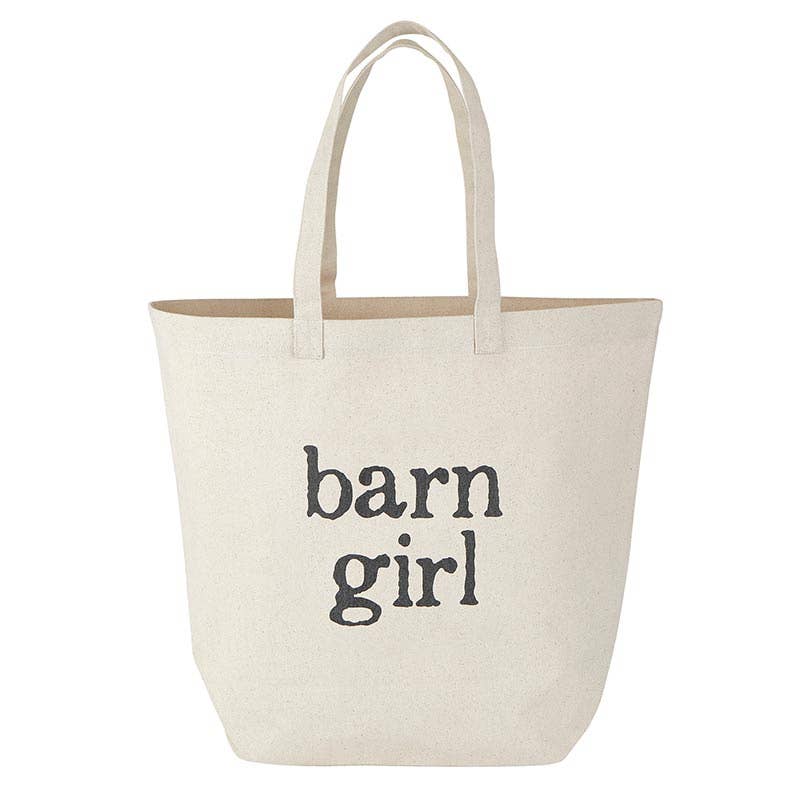 Barn Girl Large Canvas Tote