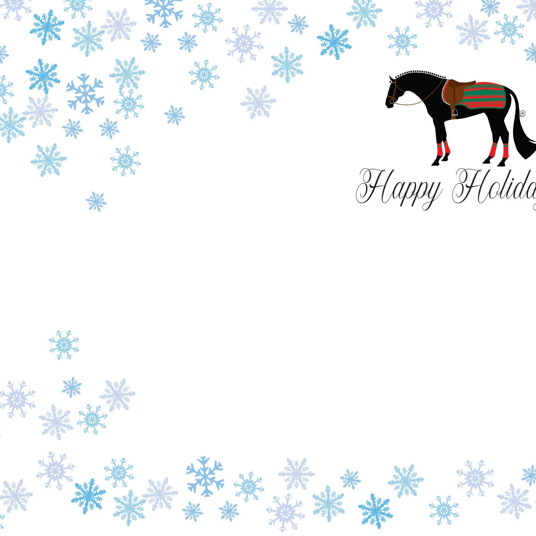 Hunter Horse Christmas Card