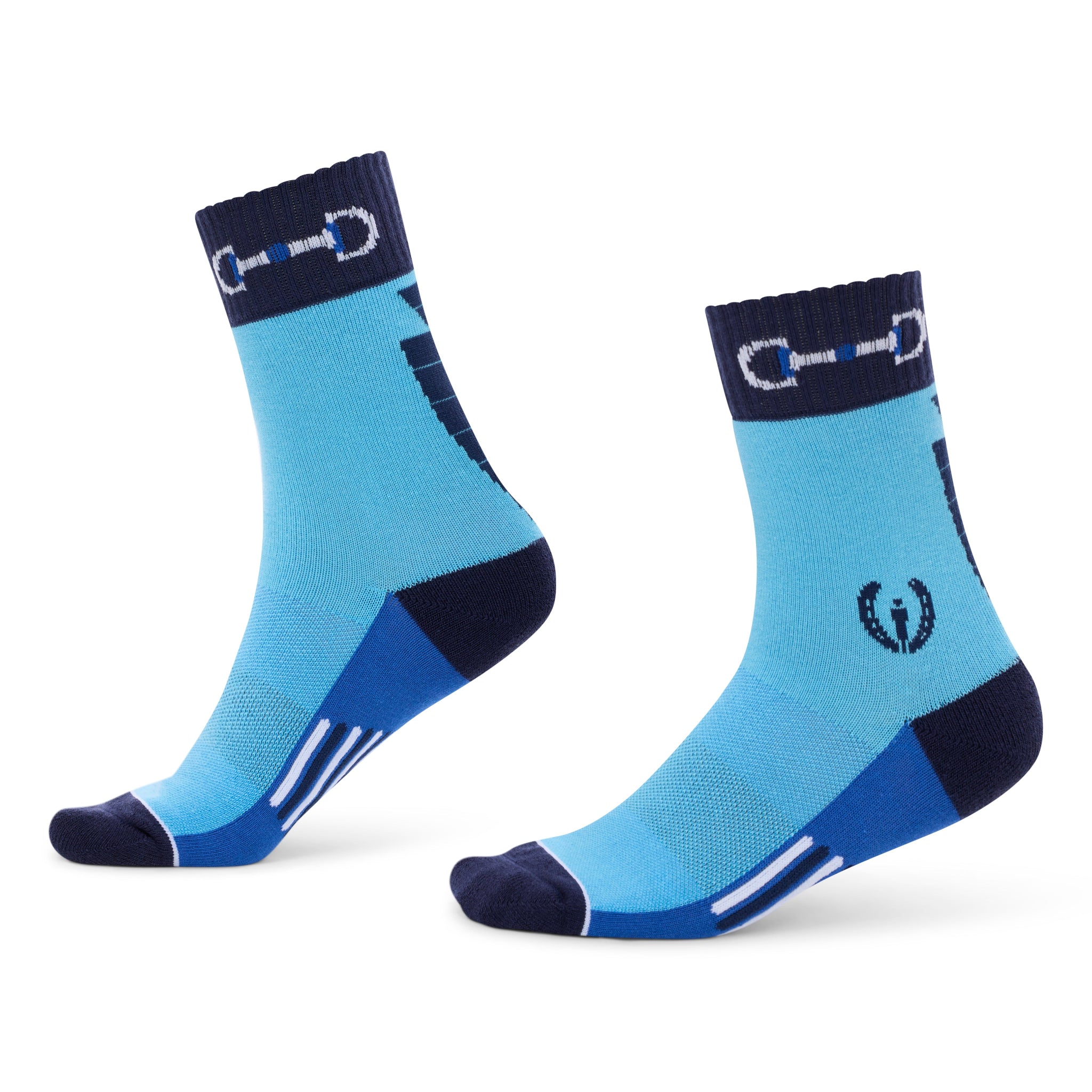 Kerrits Kids Band Of Bits Paddock Boot Socks Oasis Blue