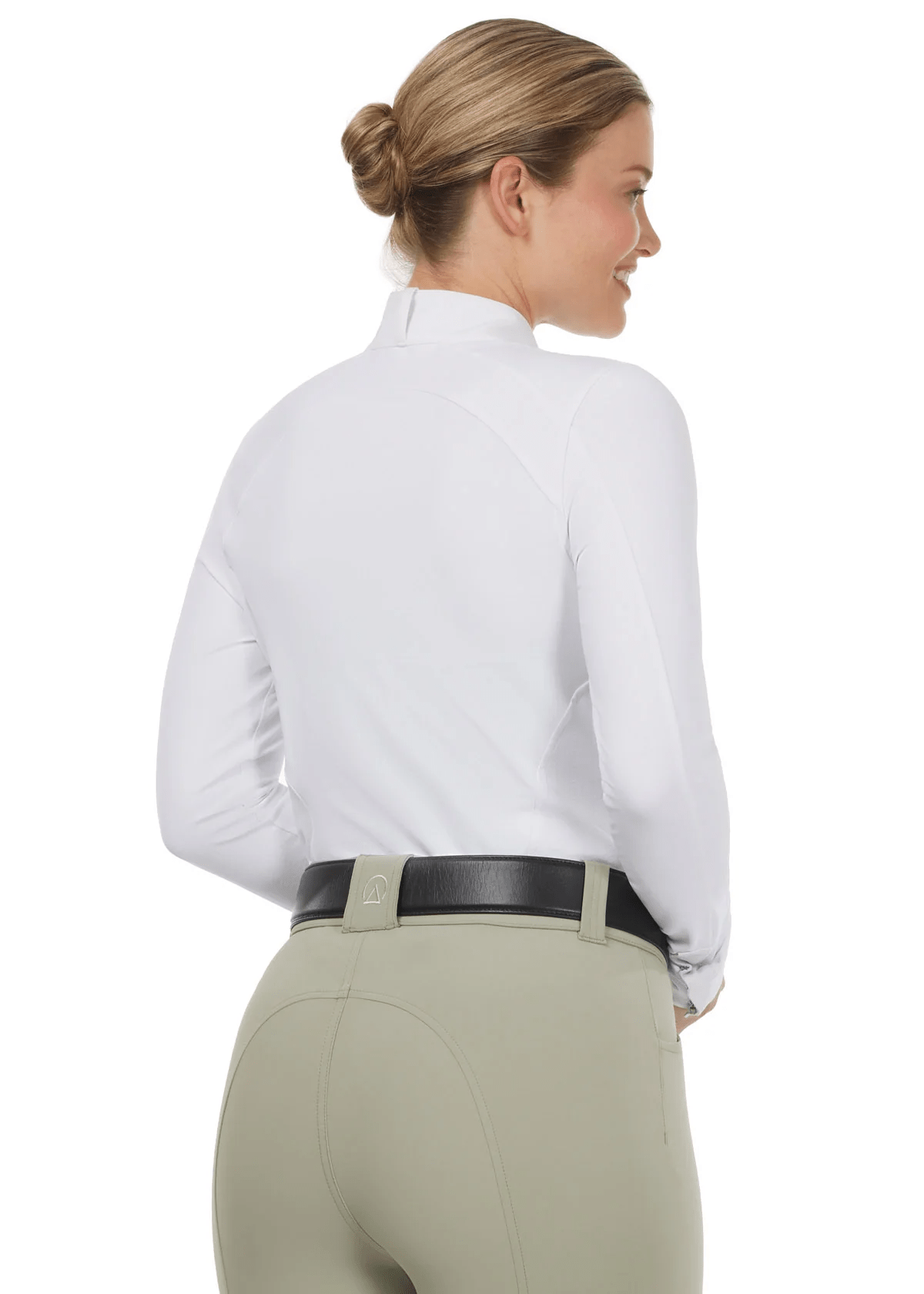 Kerrits Affinity Pro Long Sleeve Show Shirt - White Bits