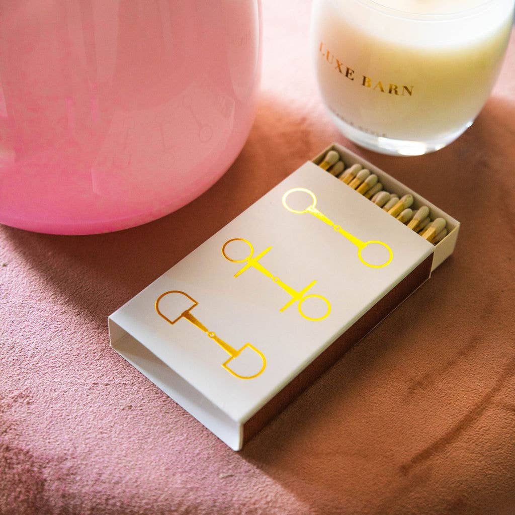 White Oversized Horse Bit Matches