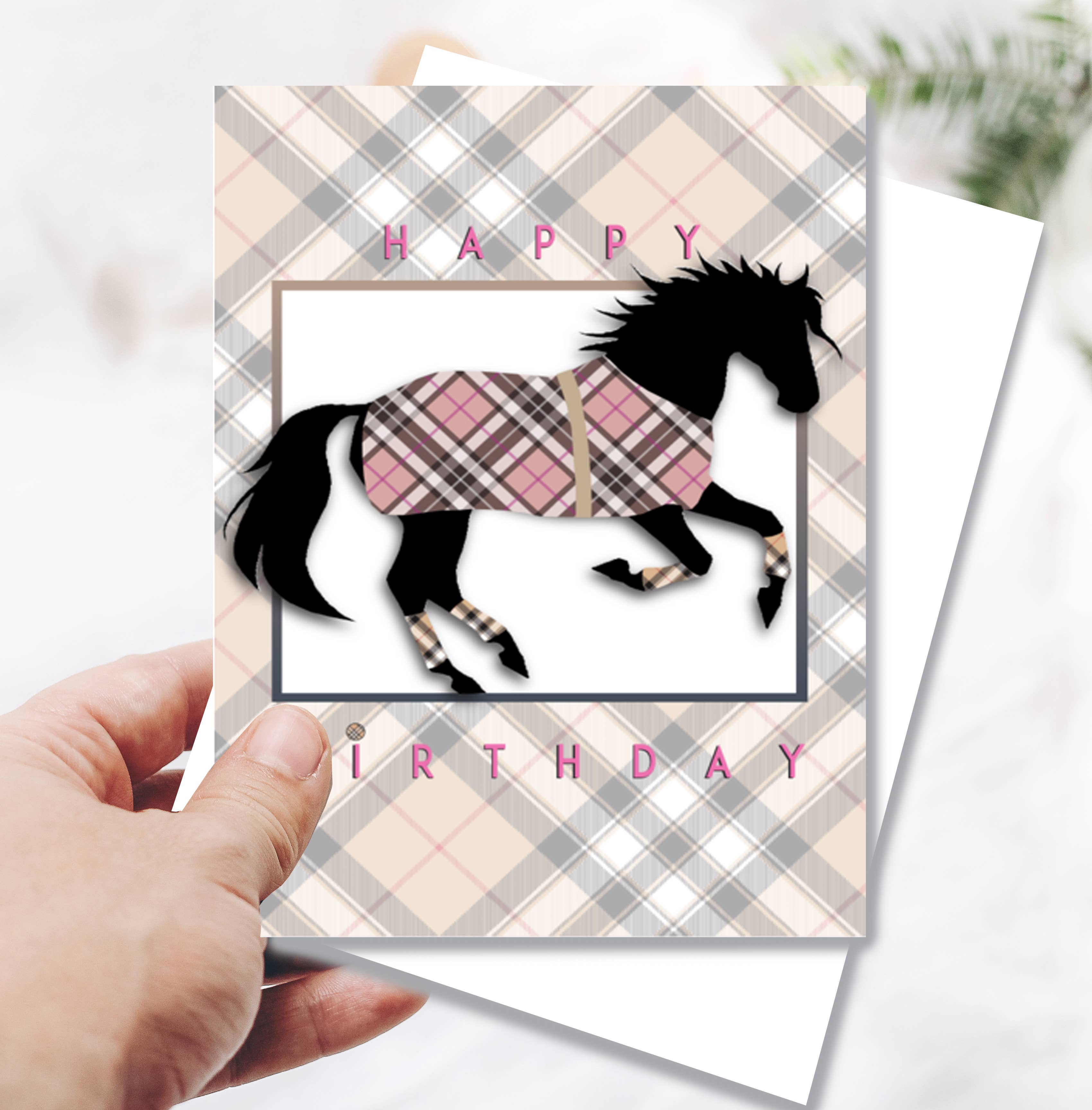 Burberry Horse Birthday Card
