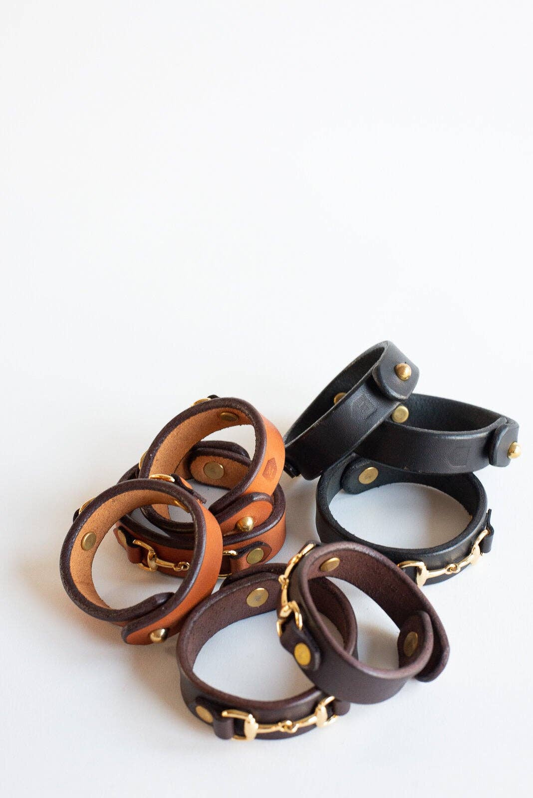 Leather Horse Bit Bracelet