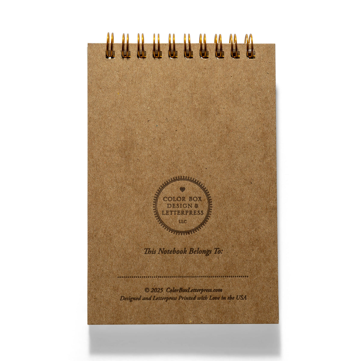 Horseshoe & Bluebonnets Letterpress Notebook