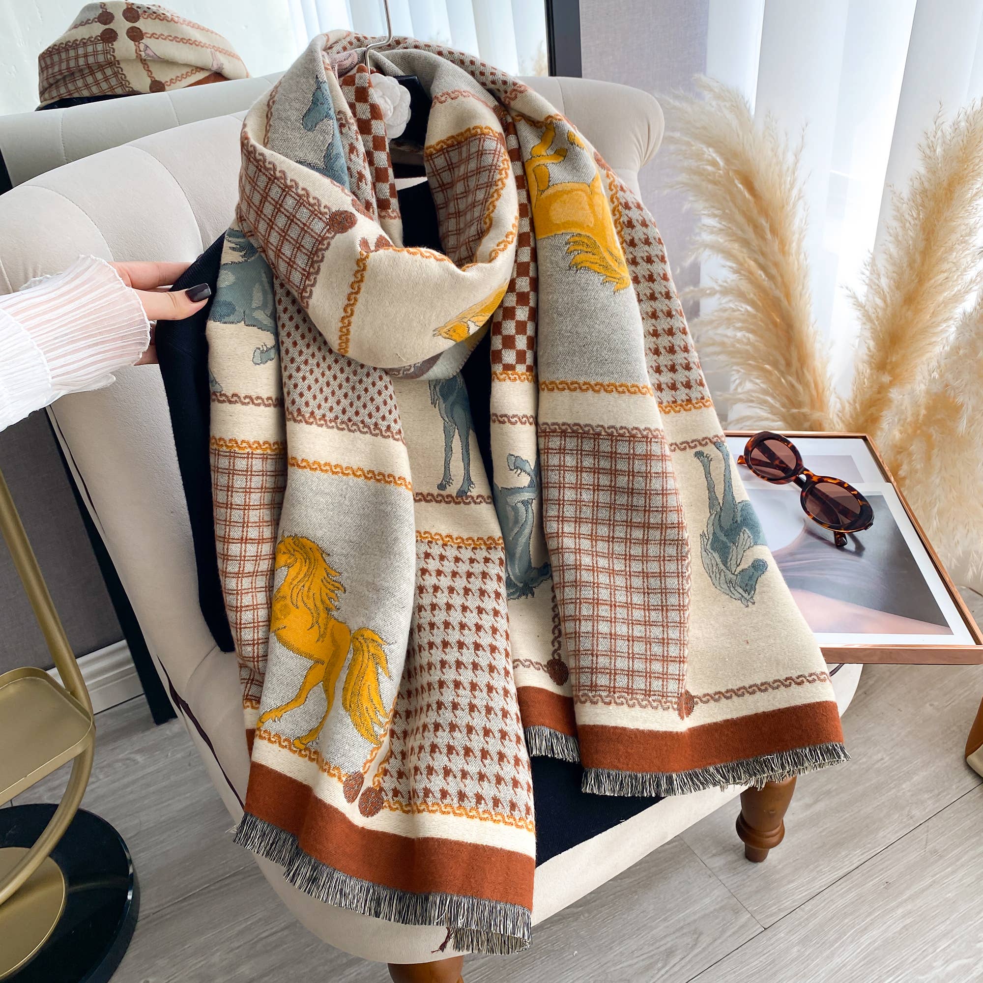 Winding River Brown Equine Rearing Reversible Wrap