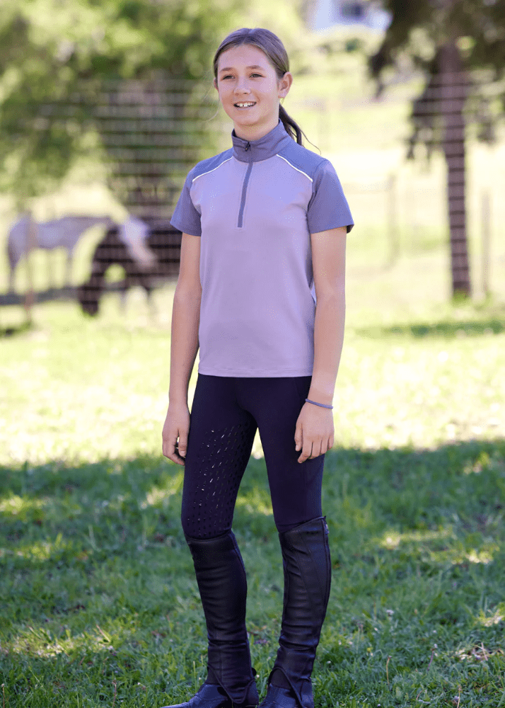 Kerrits Juniors Charisma Coolcore Short Sleeve - Lavendream