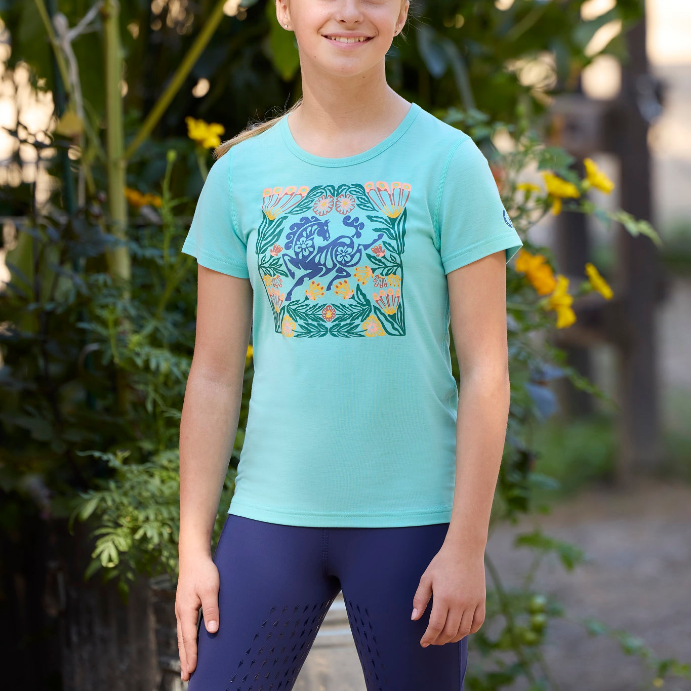 Kerrits Juniors Frolic Tee Turquoise