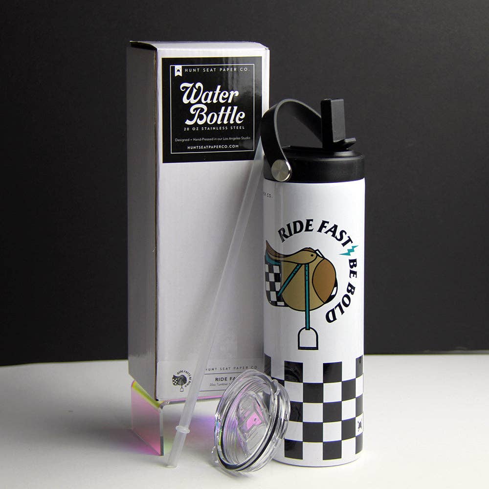 Ride Fast Stainless Steel Water Bottle