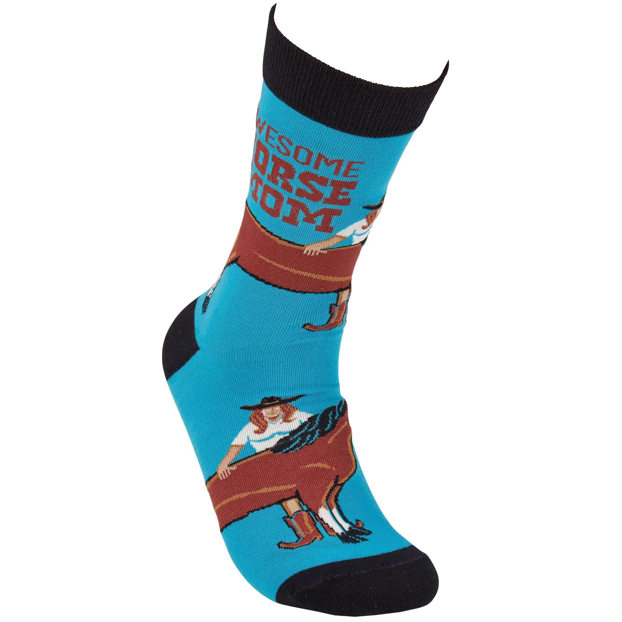 "Awesome Horse Mom" Socks