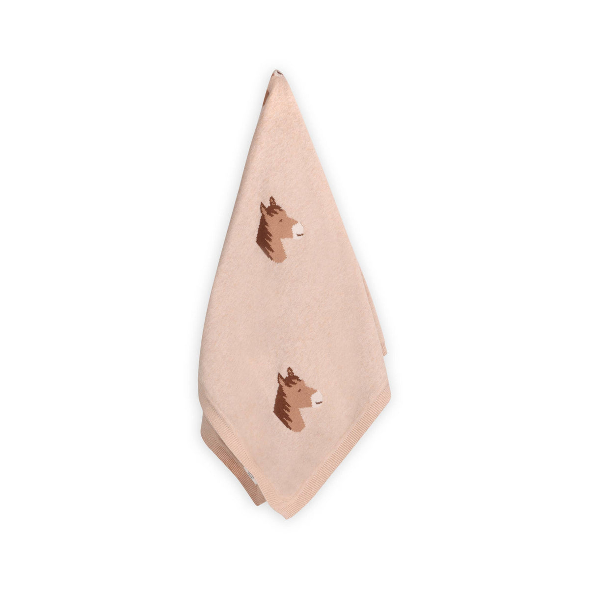 Horse Dreams - Organic Cotton Jacquard Knit Baby Blanket