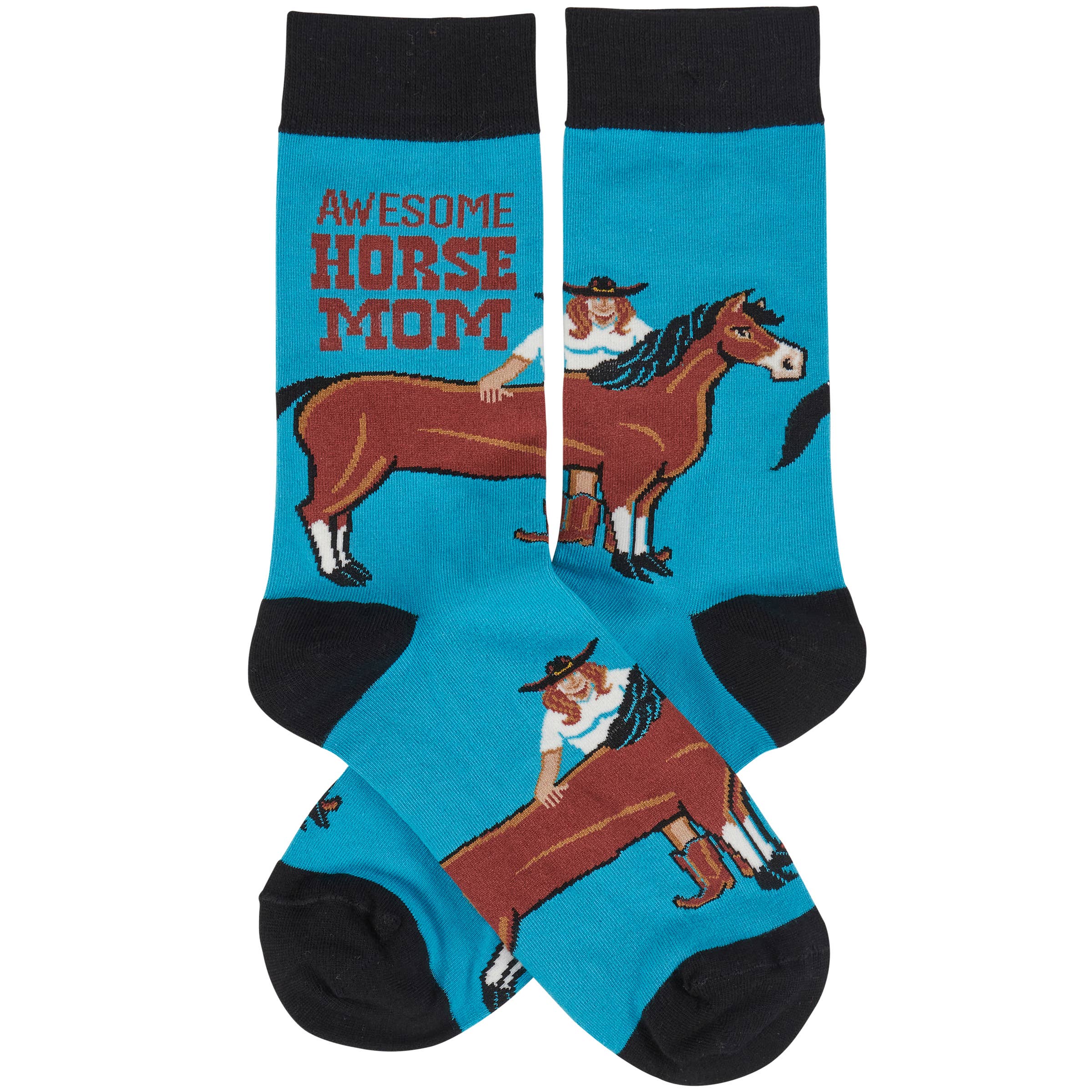 "Awesome Horse Mom" Socks