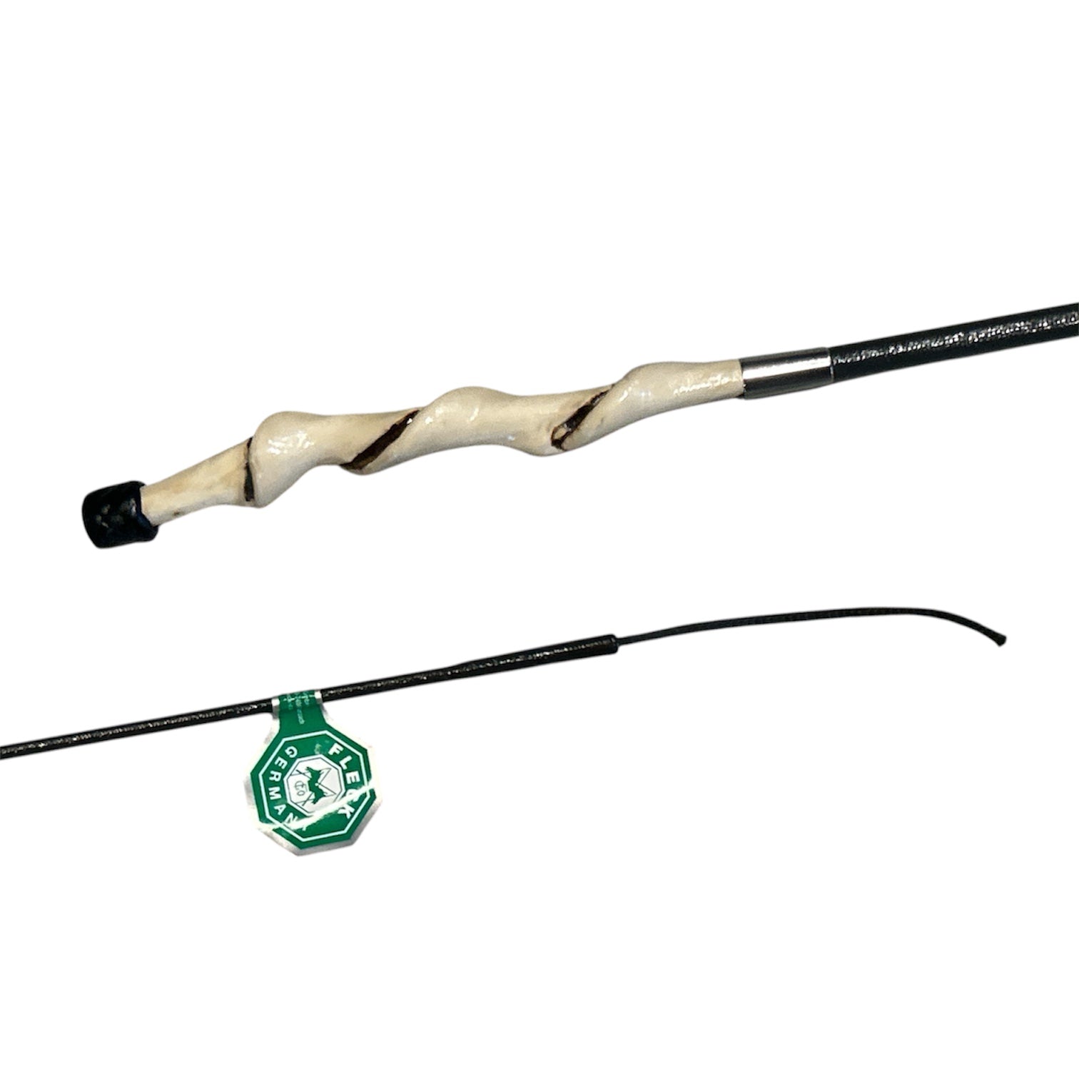 Fleck Dressage Whip with Holly Handle