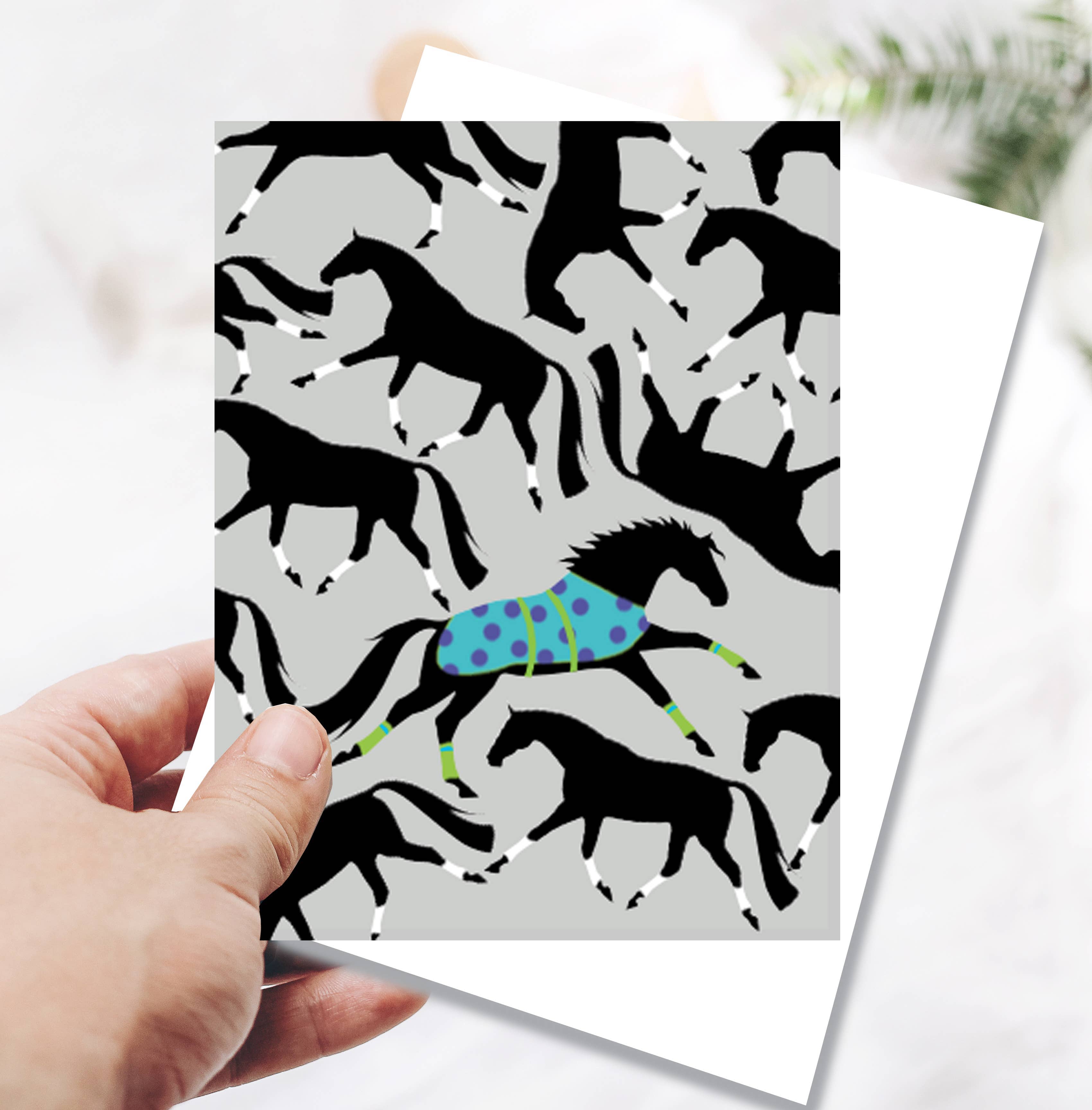Stand Out in the Crowd Equestrian Birthday Card