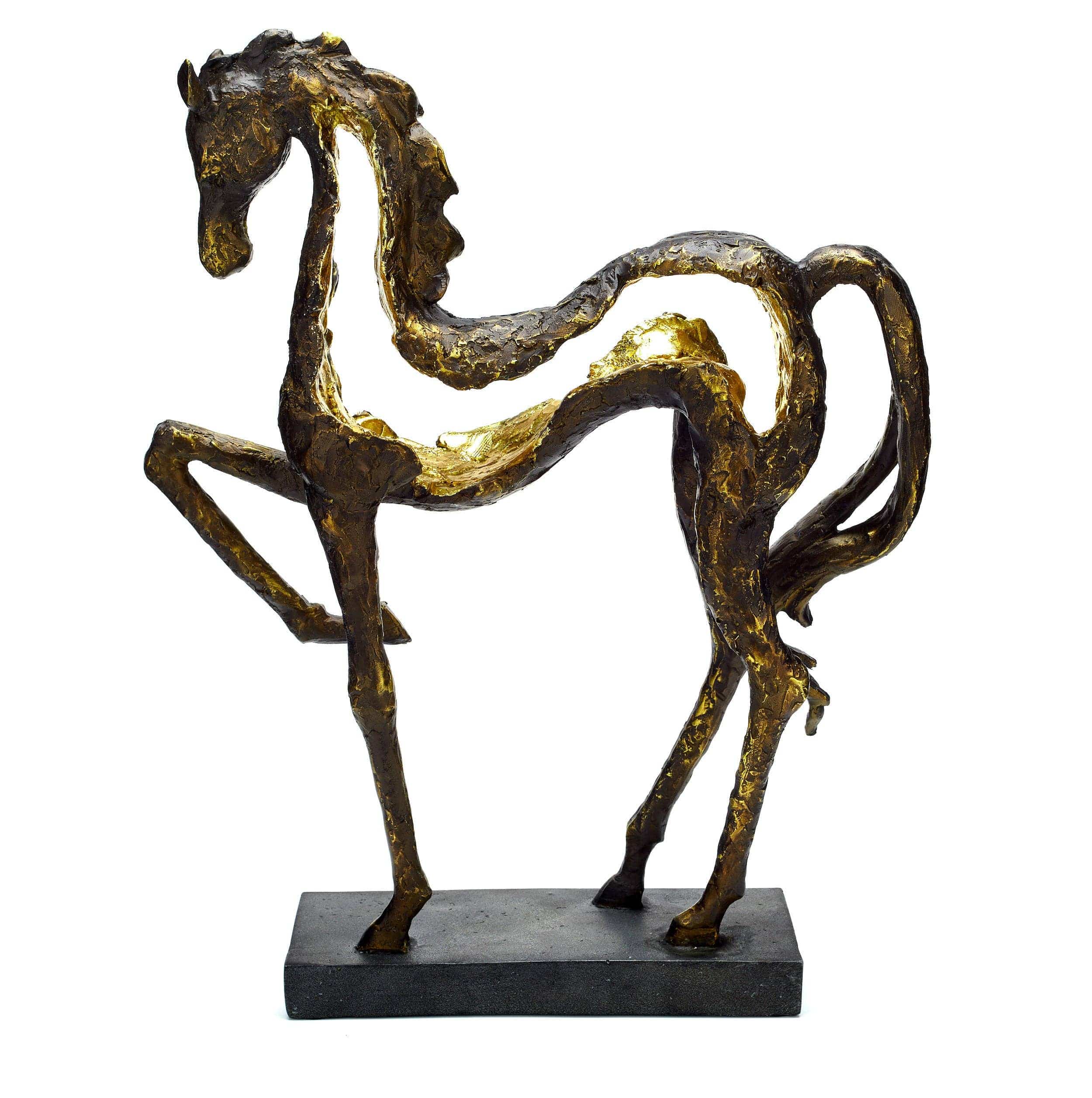 Large Prancing Horse Sculpture