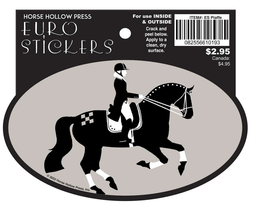 Piaffe Dressage Horse Sticker