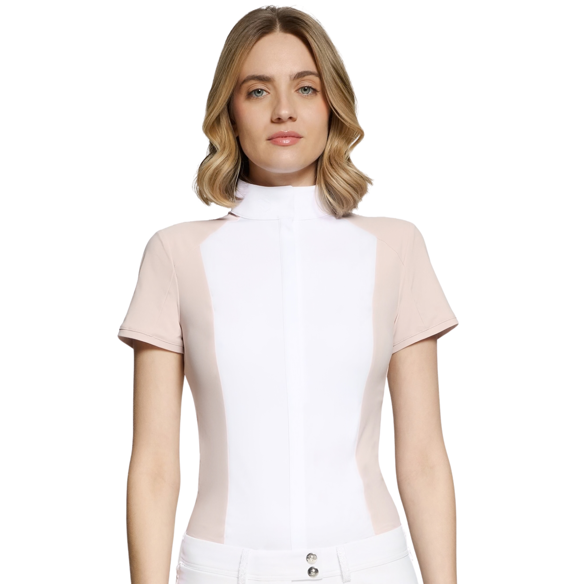 pink white showshirt