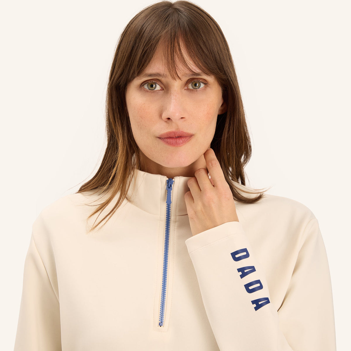 DADA Sport Vanir Zip Sweatshirt - Off White