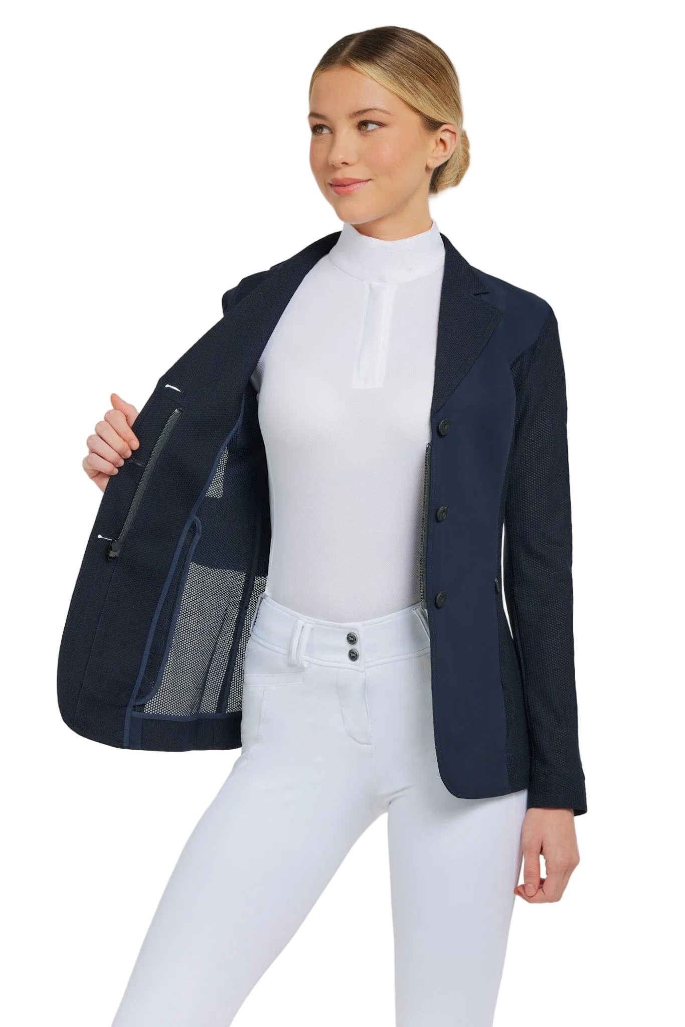 RJ Classics Ladies Harmony Mesh Jacket - Navy