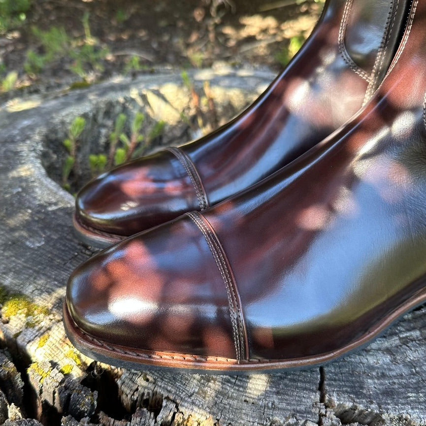 Custom DeNiro Raffaello Dressage Boot - Brushed Brown with Rondine