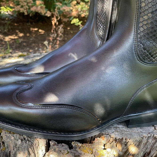 *Custom DeNiro Bellini Dressage Boot - Black Regal Print - 40.5 MC/M