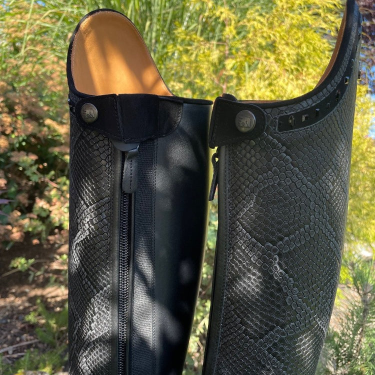 *Custom DeNiro Bellini Dressage Boot - Black Regal Print - 40.5 MC/M