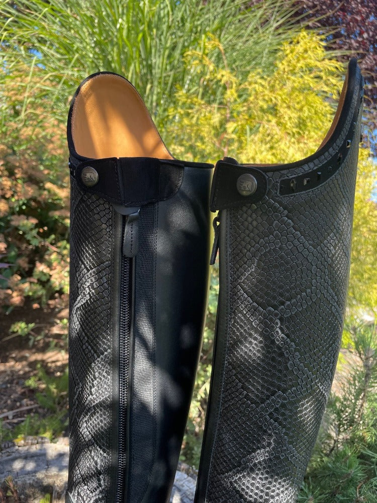 *Custom DeNiro Bellini Dressage Boot - Black Regal Print - 40.5 MC/M