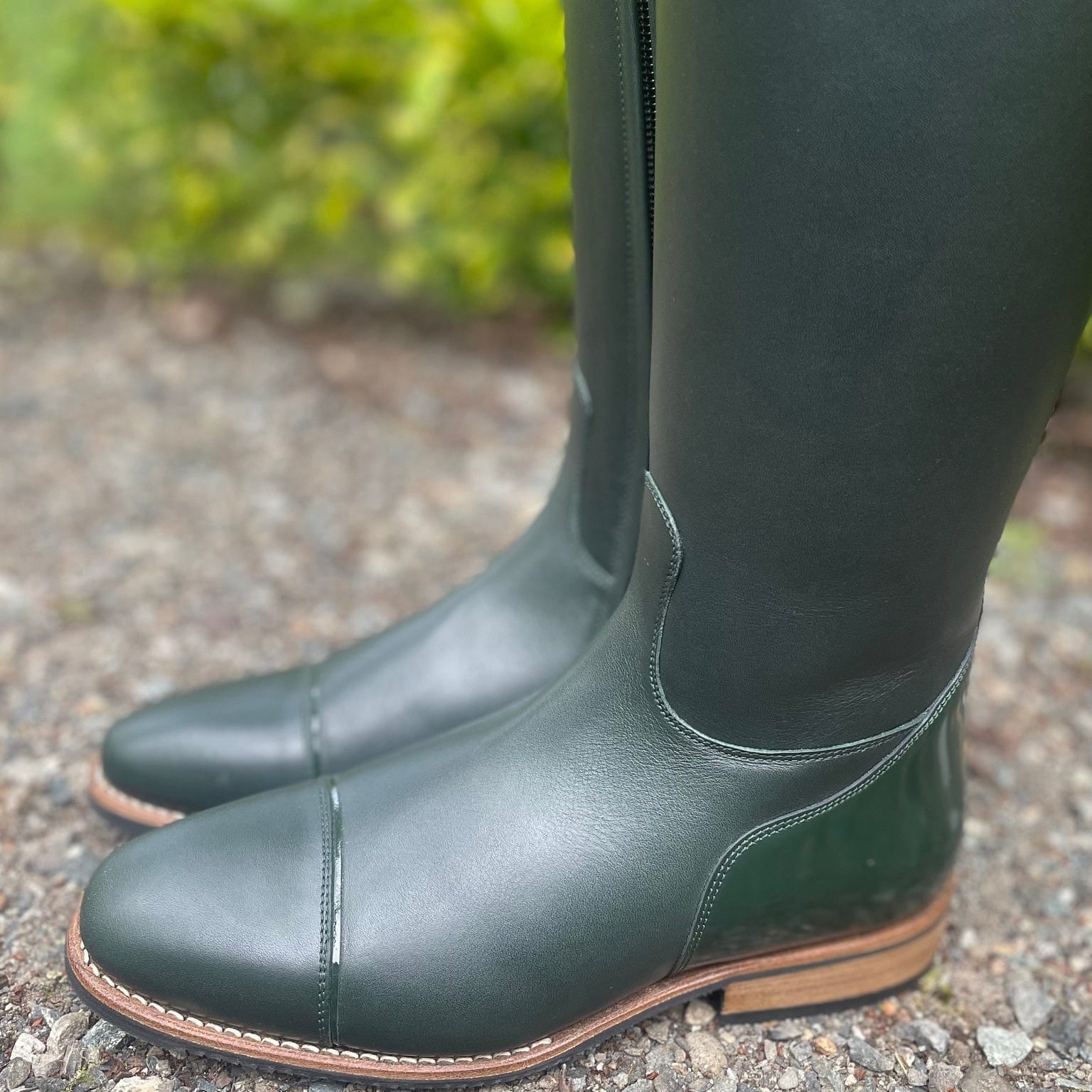 DeNiro Raffaello Dressage Boot - WRAT Green with Coco Panterina Verde