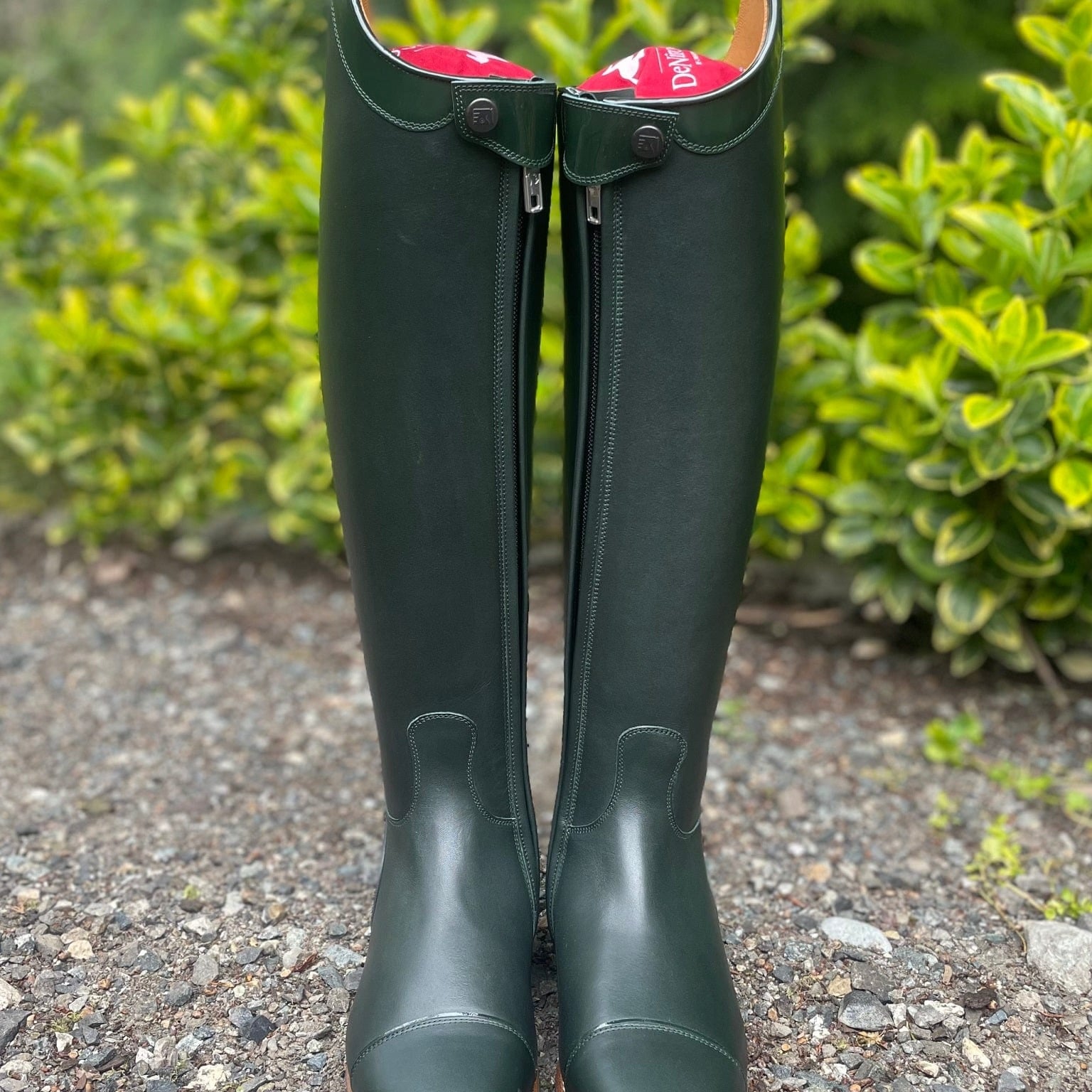 DeNiro Raffaello Dressage Boot - WRAT Green with Coco Panterina Verde