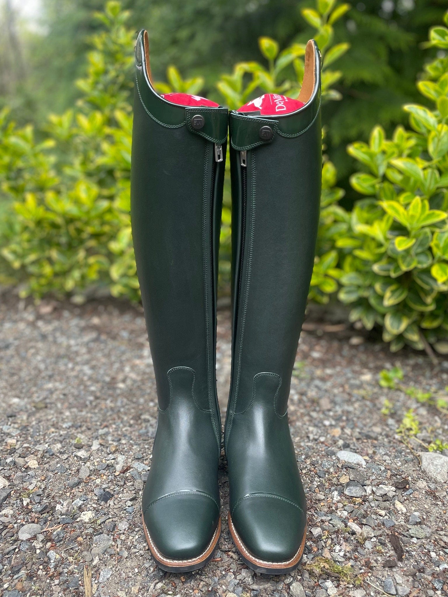 DeNiro Raffaello Dressage Boot - WRAT Green with Coco Panterina Verde