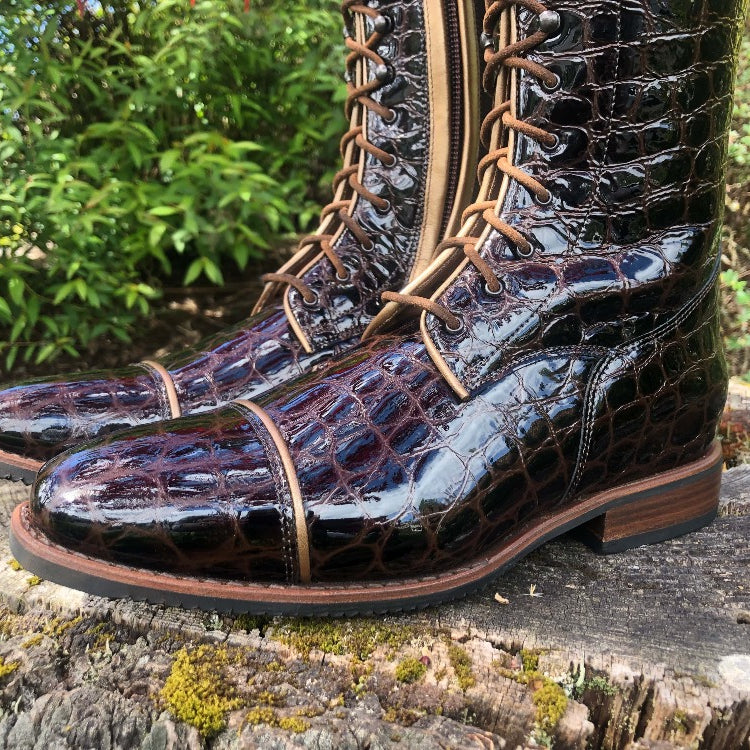 Custom DeNiro Tintoretto Dressage Boot - Mocha Lucidi - 39 MA/S