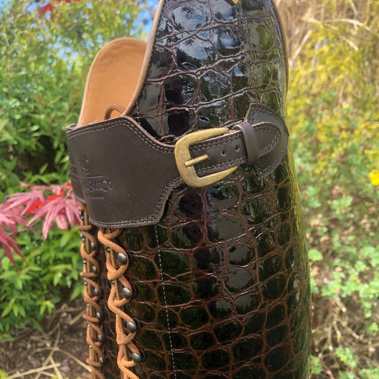 Custom DeNiro Tintoretto Dressage Boot - Mocha Lucidi - 39 MA/S