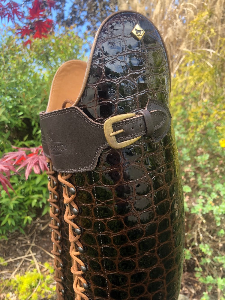 Custom DeNiro Tintoretto Dressage Boot - Mocha Lucidi - 39 MA/S