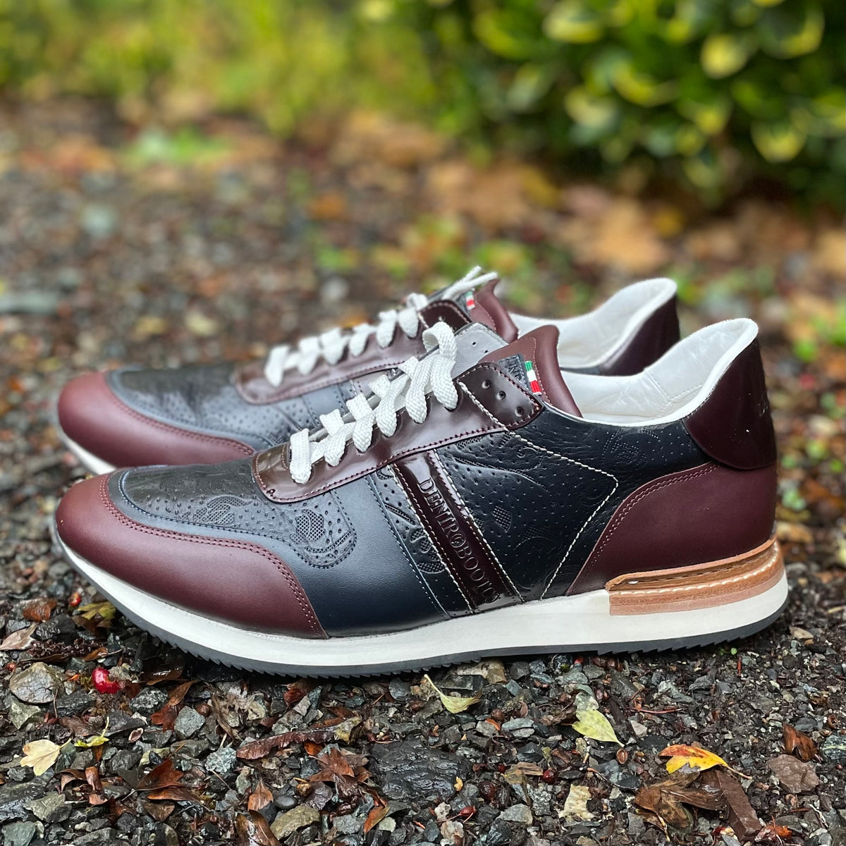 Custom DeNiro Viceversa Sneaker Shoe - Burgundy & Navy